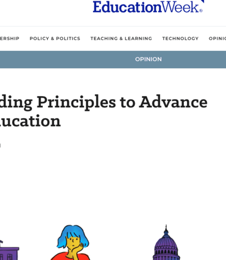 Nine Guiding Principles to Advance Public Education
